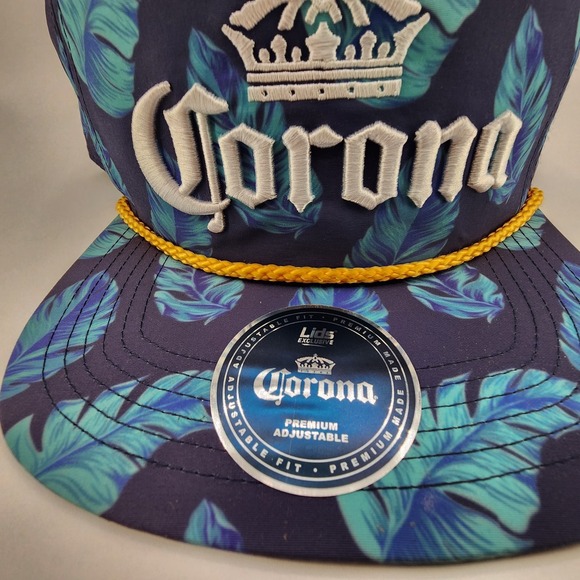 Corona Beer Rope Floral Golfer Hat Adjustable Snapback Embroidered Logo Cap NEW - Picture 8 of 13